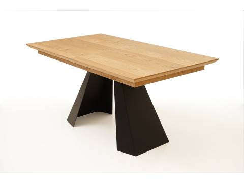 nowoczesny stół na czarnej stopie