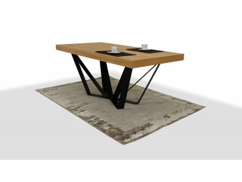 nowoczesny stół na stalowej stopie