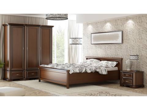 sypialnia klasyczna z drewna