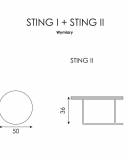 Ławy i stoliki | Wymiary Sting I II