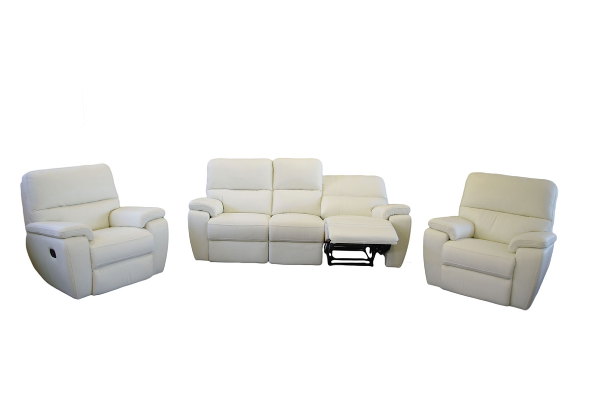 komplet wypoczynkowy sofa i fotele 100% skóra naturalna