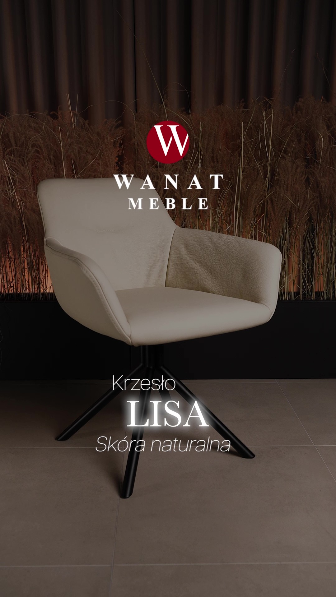 Krzesło Lisa w obiciu hybrydowym