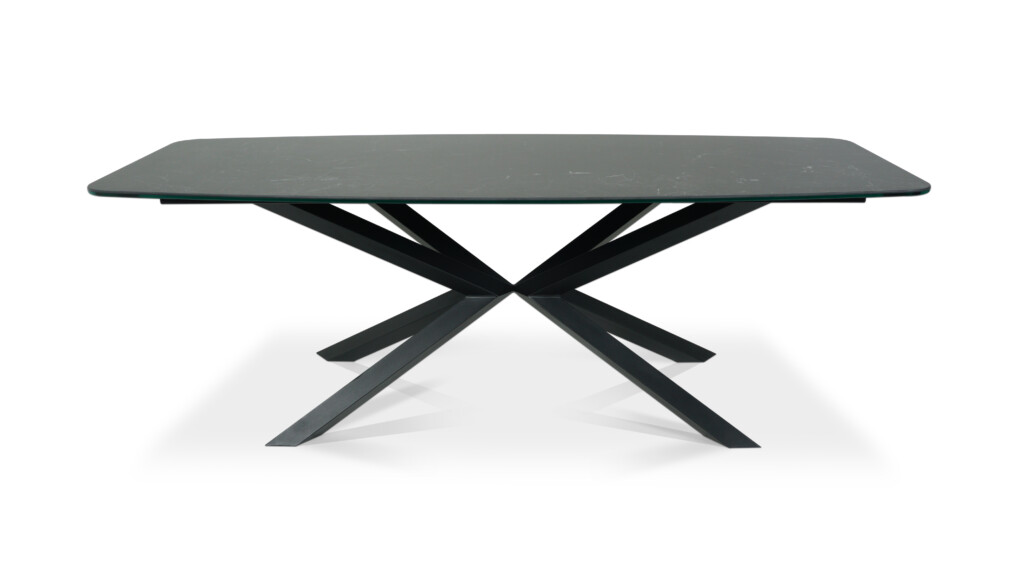 Stół Linatte prestiżowy stół z blatem Laminam Nero Greco