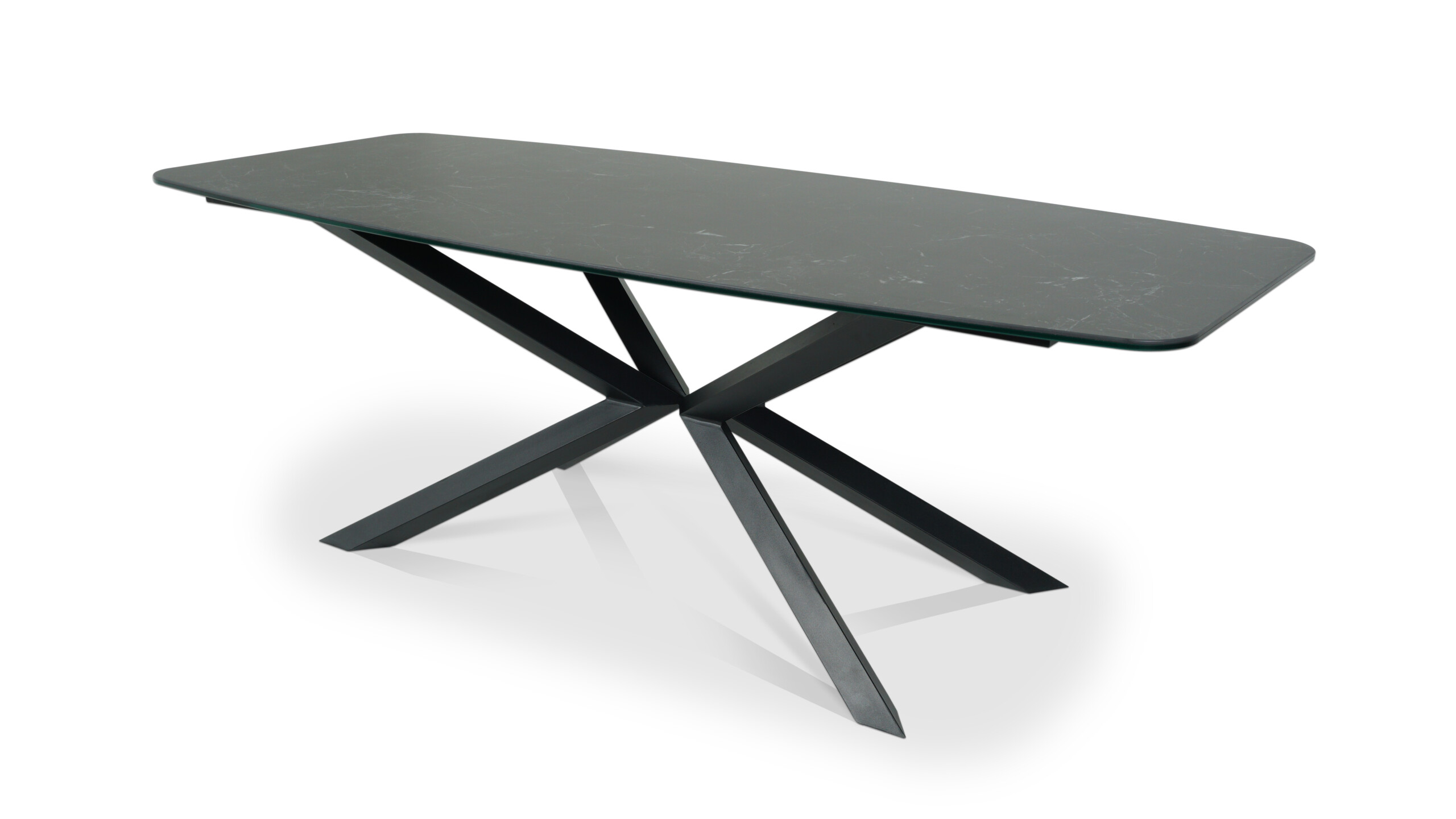 Stół Linatte prestiżowy stół z blatem Laminam Nero Greco