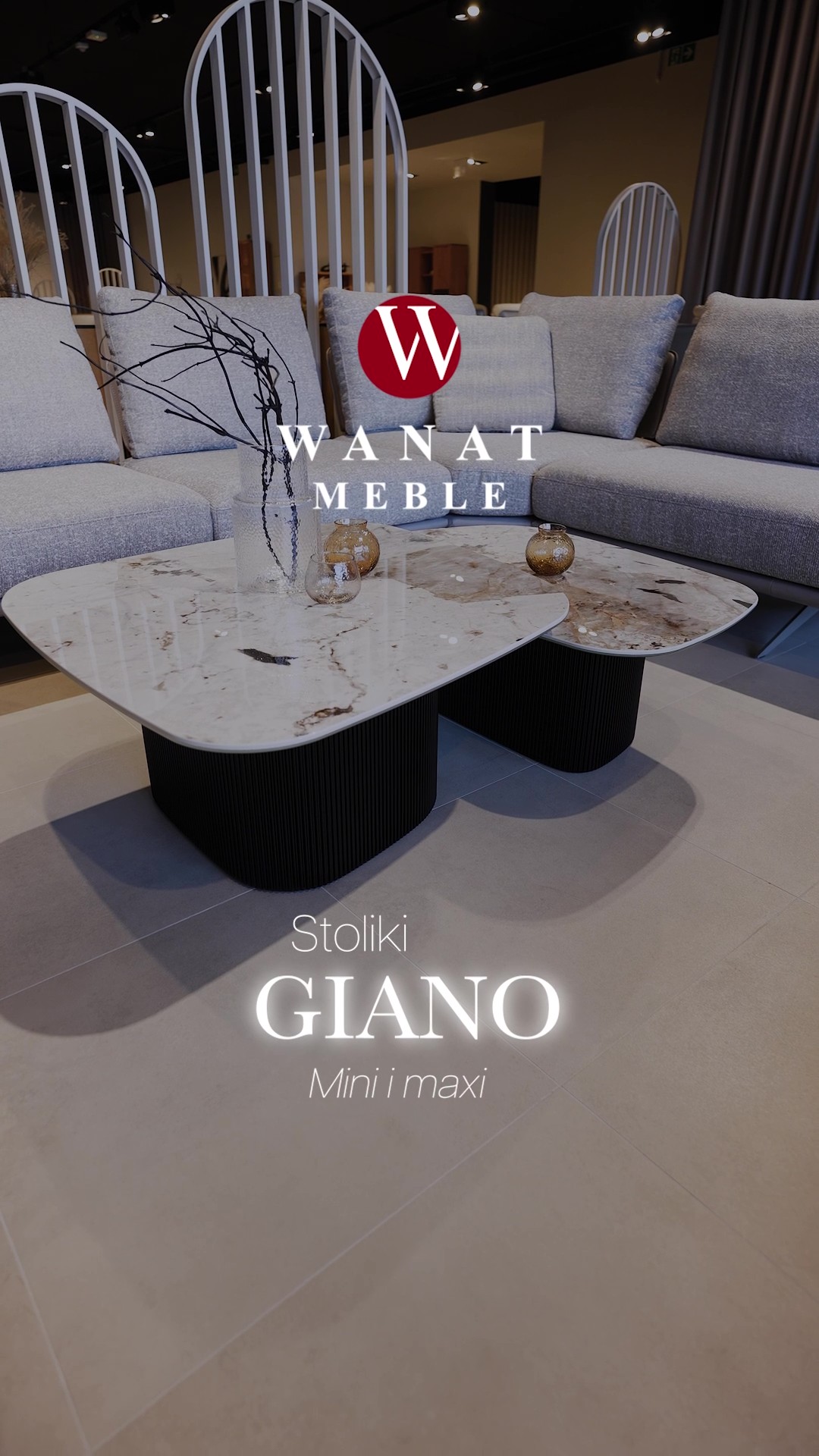 Stolik kawowy Giano Maxi w ciemnym spieku