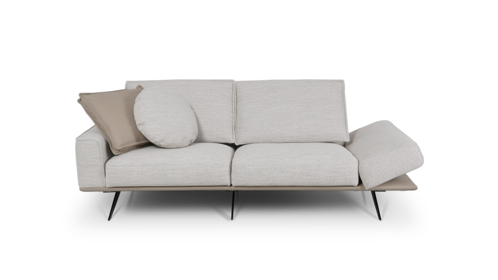 Divisio sofa w łączeniu tkaniny i skóry Divisio sofa w łączeniu tkaniny i skóry