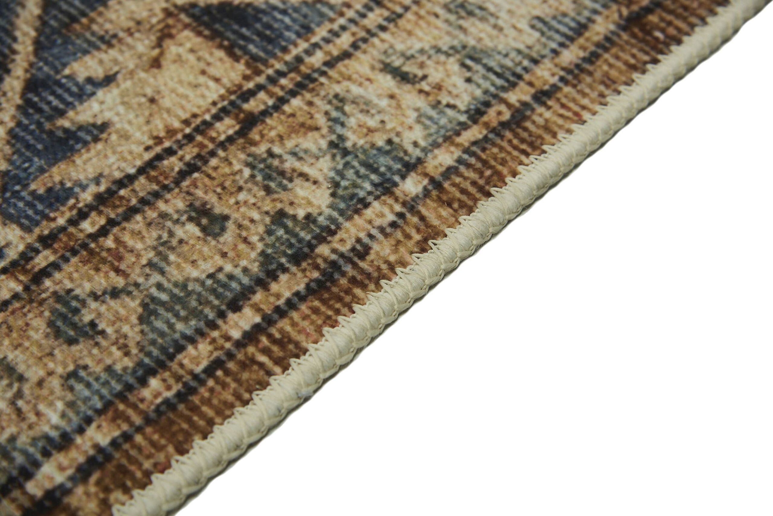 klasyczny wzór z geometrycznym medalionem Dywan Persian Brown w ciepłej kolorystyce