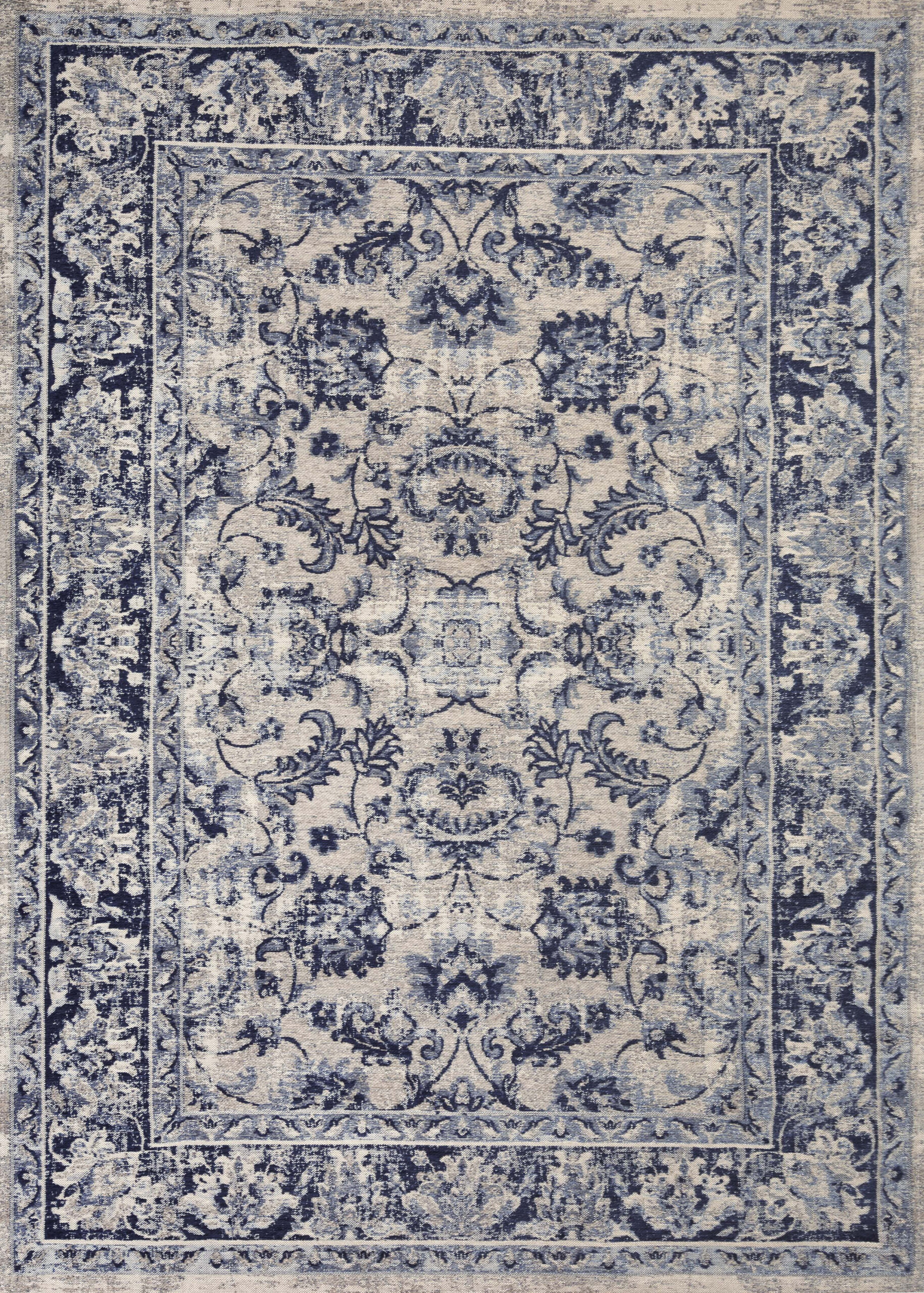 Dywan Tebriz Antique Blue - orientalny wzór z efektem przetarcia