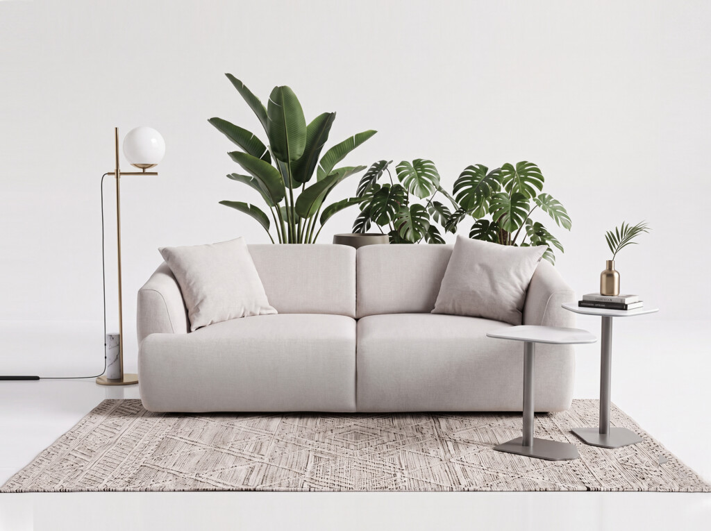 Valencia sofa do komfortowego wypoczynku Nowoczesna sofa z funkcją spania codziennego, zaokrąglonymi bokami i komfortowym siedziskiem do strefy dziennej oraz pokoju gościnnego
