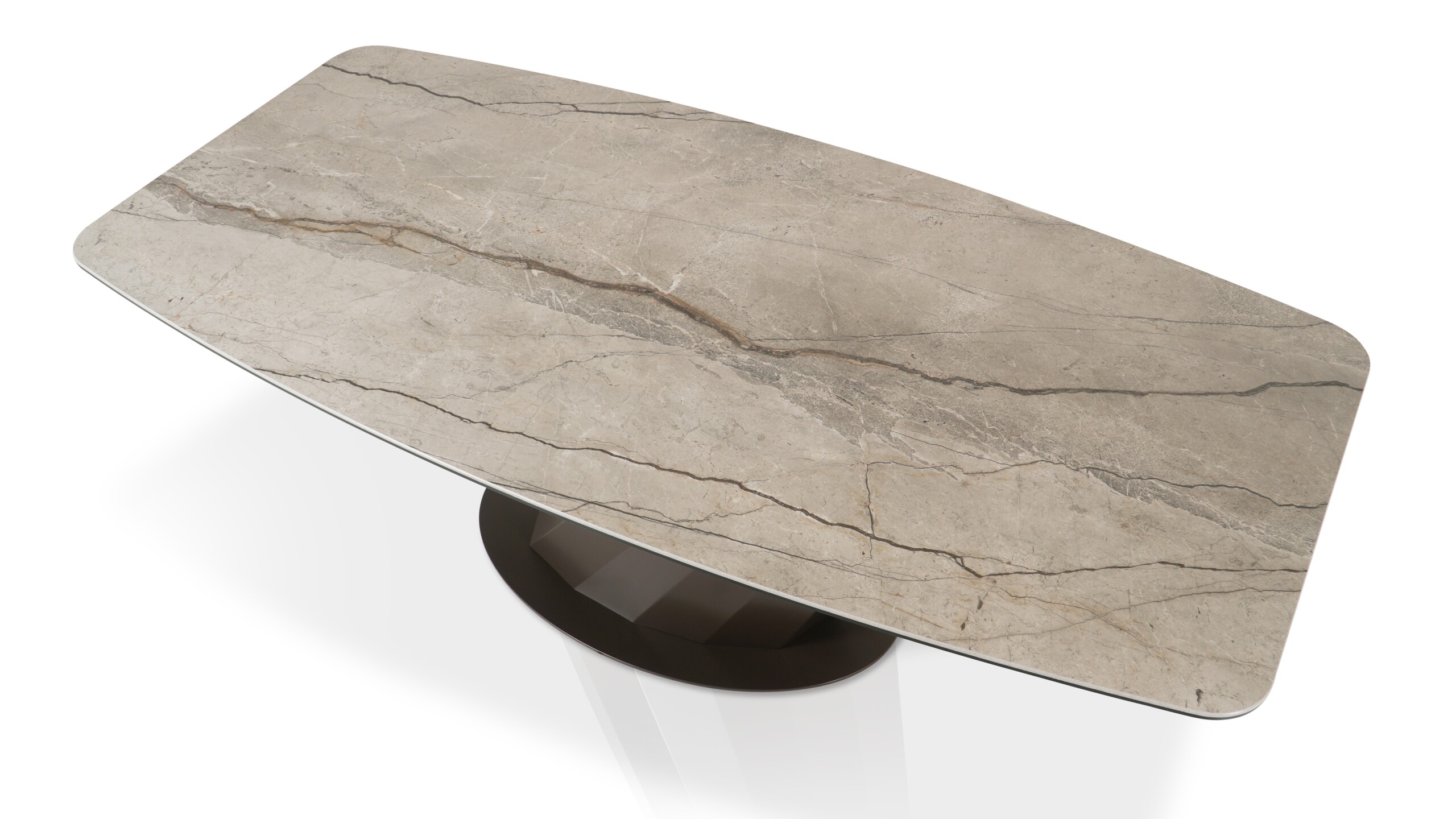 nowoczesny stół z blatem odpornym na zaryswania w spieku marazzi grande stonelook silver nowoczesny stół z blatem odpornym na zaryswania w spieku marazzi grande stonelook silver