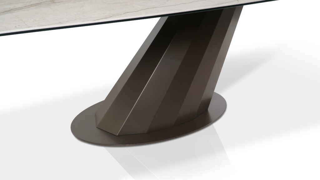 Stół Legno kwintesencja nowoczesnego designu stół z nowoczesną metalową podstawą i spiekiem