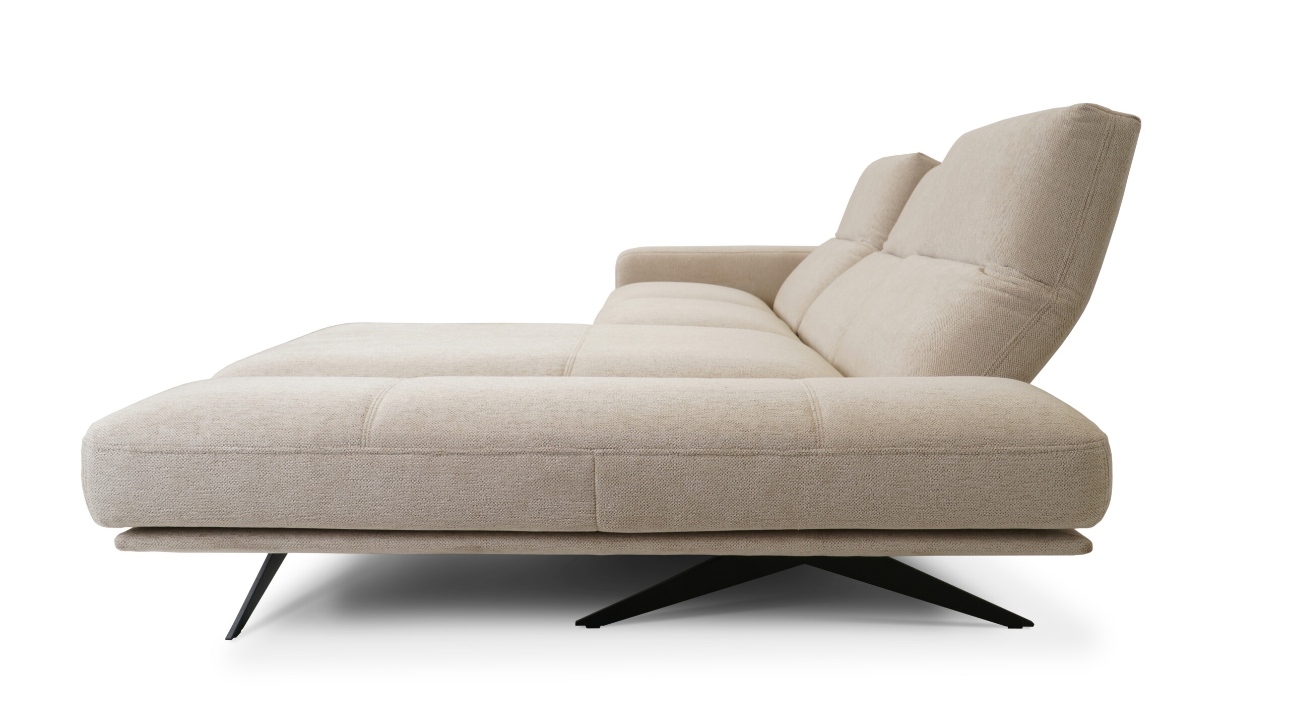 sofa do salonu z szezlongiem i funkcją zwiększania komfortu siedzenia dzięki regulowanym elementom oparcia i podłokietnika sofa do salonu z szezlongiem i funkcją zwiększania komfortu siedzenia dzięki regulowanym elementom oparcia i podłokietnika