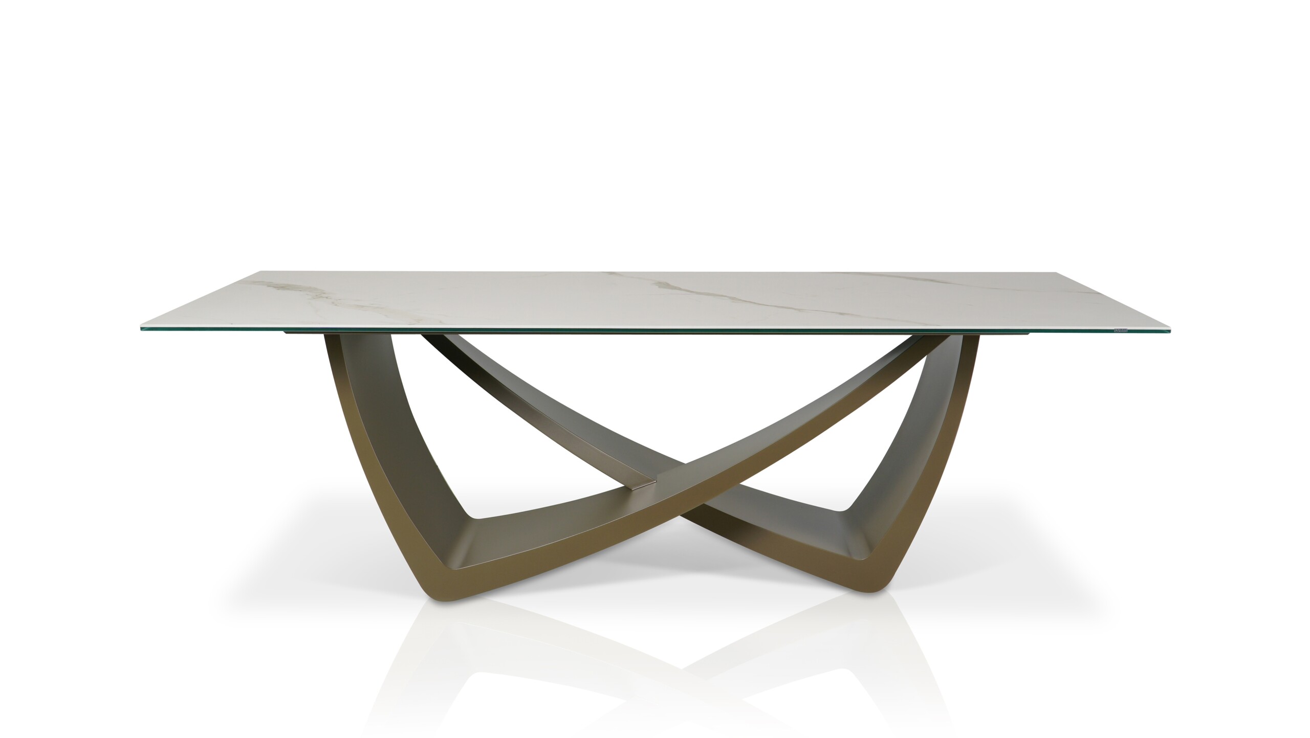 Strona Główna stół Montera ze spiekiem kwarcowym Laminam Calacatta Oro Venato w macie
